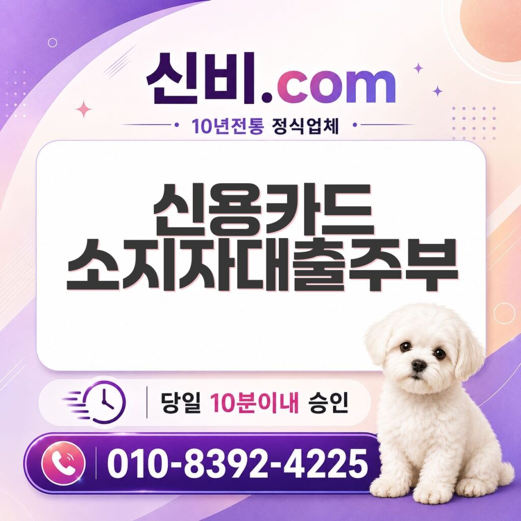신용카드소지자대출 주부